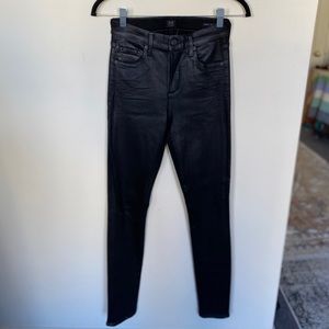Citizens of Humanity The Rocket Coated (Faux Leather) Denim
